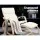 Artiss Bentwood Rocking Armchair Set with Footstool - 100% Cotton Beige Fabric, Durable Birch, High-Density Foam