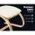 Artiss Bentwood Rocking Armchair Set with Footstool - 100% Cotton Beige Fabric, Durable Birch, High-Density Foam