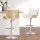 Artiss Galina Bar Stools, PU Leather, Adjustable, White, 63-83cm Seat Height, Contemporary Style, 4 Pack