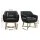 Artiss Aston Tub Accent Chair, Faux Linen, Charcoal, 67x70x82cm, High Resilience Foam, Crisscross Base, 1-Year Warranty
