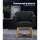 Artiss Aston Tub Accent Chair, Faux Linen, Charcoal, 67x70x82cm, High Resilience Foam, Crisscross Base, 1-Year Warranty