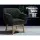 Artiss Aston Tub Accent Chair, Faux Linen, Charcoal, 67x70x82cm, High Resilience Foam, Crisscross Base, 1-Year Warranty