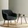 Artiss Aston Tub Accent Chair, Faux Linen, Charcoal, 67x70x82cm, High Resilience Foam, Crisscross Base, 1-Year Warranty