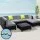 Gardeon 7-Piece Outdoor Sofa Set: UV-Resistant Wicker, Aluminium Frame, Cushions, Bonus Beige Covers, Coffee Table Included