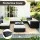 Gardeon 13-Piece Outdoor Sofa Set - UV-Resistant Wicker, Aluminium Frame, Glass Top, Cushions, Water-Resistant Cover