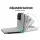 Artiss Floor Lounge Sofa Bed Recliner Chair, Adjustable 5-Position Folding Couch, Linen & Flocking, Grey, 98x46cm