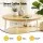 Artiss Floor Lounge Sofa Bed and Coffee Table Set with Charging Station 150kg and 35kg Beige Grey