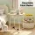 Artiss Floor Lounge Sofa Bed and Coffee Table Set with Charging Station 150kg and 35kg Beige Grey