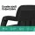 Artiss Heated Floor Lounge Sofa Bed with Armrest, 5-Position Recliner, Oxford Fabric, Portable, Black, 80x52cm