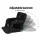 Artiss Heated Floor Lounge Sofa Bed with Armrest, 5-Position Recliner, Oxford Fabric, Portable, Black, 80x52cm
