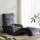Artiss Floor Lounge Sofa Bed with Armrest, Adjustable Flocking Fabric, Charcoal, 195cm, Foldable & Cushioned