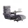Artiss Floor Lounge and Coffee Table Set Adjustable Charcoal Recliner Sofa Bed with Mobile Table
