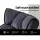 Artiss Floor Lounge and Coffee Table Set Adjustable Charcoal Recliner Sofa Bed with Mobile Table