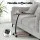 Artiss Floor Lounge and Coffee Table Set Adjustable Charcoal Recliner Sofa Bed with Mobile Table