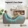 Artiss Grey Ergonomic S-Curve Chaise Lounge Floor Lounger Adjustable Headrest Lumbar Support 150x58x72cm