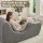 Artiss Grey Ergonomic S-Curve Chaise Lounge Floor Lounger Adjustable Headrest Lumbar Support 150x58x72cm