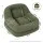 Artiss 1 Seater Armchair Recliner Floor Chair Cloud Chaise Lounge Corduroy Green 150kg Capacity Ergonomic Design