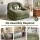 Artiss 1 Seater Armchair Recliner Floor Chair Cloud Chaise Lounge Corduroy Green 150kg Capacity Ergonomic Design