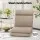 Artiss 2X Floor Chair Sofa Linen Beige - 5 Reclining Positions, Foldable Design, Faux Linen Fabric, 122cm x 50cm x 14cm