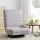 Artiss 360° Swivel Floor Chair Adjustable Foldable Lounge Seat Grey Cushioned Metal Frame 120kg Capacity