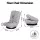 Artiss 360° Swivel Floor Chair Adjustable Foldable Lounge Seat Grey Cushioned Metal Frame 120kg Capacity