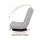 Artiss 360° Swivel Floor Chair Adjustable Foldable Lounge Seat Grey Cushioned Metal Frame 120kg Capacity