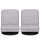 Artiss 2 Swivel Floor Chairs 360° Adjustable Foldable Lounge Seats Grey Breathable Fabric Metal Frame
