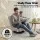 Artiss 2 Swivel Floor Chairs 360° Adjustable Foldable Lounge Seats Grey Breathable Fabric Metal Frame