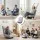 Artiss 4PCS 360-degree Swivel Adjustable Foldable Floor Lounge Chairs Grey Pack of 4 Comfortable Seating