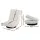 Artiss 2-Pack Swivel Foldable Floor Chairs, White Faux Linen, 360° Rotating, High Resilience Cushion, Steel Frame