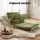 Artiss Green 2-Seater Lounge Sofa Bed - Adjustable, Faux Linen, Steel Frame, High Resilience Foam, Easy Storage