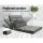 Artiss Lounge Sofa Bed, Faux Linen Fabric, 2-Seater, Grey, 167x95x13cm, Adjustable Comfort, Easy Storage