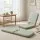 Artiss Floor Chair 5 Position Adjustable Foldable Green Denim Lazy Sofa with Washable Cover