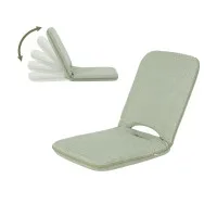Artiss Floor Chair 5 Position Adjustable Foldable Green Denim Lazy Sofa with Washable Cover