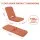 Artiss Floor Chair 5 Position Adjustable Foldable Orange Denim Seat with Washable Cover and 110kg Load