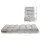 Artiss 2X Adjustable Lounge Sofa Bed - 14 Positions, Flannel Fabric, Steel Frame, Grey, 96x42x13cm, Cushioned Comfort