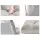 Artiss 2X Adjustable Lounge Sofa Bed - 14 Positions, Flannel Fabric, Steel Frame, Grey, 96x42x13cm, Cushioned Comfort