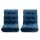 Artiss 2PCS Adjustable Floor Lounge Sofa Bed - Navy Flannel, 14 Positions, High Resilience Foam, Sturdy Steel Frame