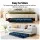 Artiss 2PCS Adjustable Floor Lounge Sofa Bed - Navy Flannel, 14 Positions, High Resilience Foam, Sturdy Steel Frame
