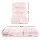 Artiss Pink Flannel Fabric Floor Lounge Sofa Bed - Adjustable 14 Positions, Cushioned Comfort, Sturdy Steel Frame