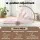 Artiss Pink Flannel Fabric Floor Lounge Sofa Bed - Adjustable 14 Positions, Cushioned Comfort, Sturdy Steel Frame