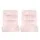 Artiss 2PCS Adjustable Floor Lounge Sofa Bed - Pink Flannel Fabric, Sturdy Steel Frame, 14 Positions, 96x42x13cm