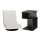 Artiss Swivel Floor Chair and Bedside Table Set with Charging Station, Foldable 360-Degree White Lounge
