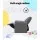 Keezi Kids Recliner Chair - Grey Linen Fabric, 65x42x61cm, Plush 9cm Foam, Built-in Cup Holder, Sturdy Metal Frame