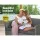 Gardeon 4-Piece Outdoor Sofa Set - Grey Wicker Lounge with Cushions, UV-Resistant, Steel Frame, Tempered Glass Table