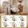 Artiss Stretch Kids Recliner Cover 4-Piece Floral Printed Polyester Slipcover Protective Fit 4pcs (Kids)