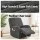 Artiss Recliner Chair Cover with Storage Side Pocket High Stretch Machine Washable Grey Fabric