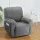 Artiss Recliner Chair Cover, Velvet, 1-Seater, Grey - Luxurious Comfort & Anti-Slip Design, Machine Washable