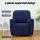 Artiss Recliner Chair Cover, Velvet, 1-Seater, Navy, Luxurious Comfort, Anti-Slip, Machine Washable, Easy Fit