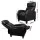 Artiss Black PU Leather Reclining Armchair - Premium Comfort with Adjustable Recline, Thick Cushion & Sleek Design